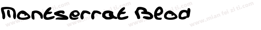Montserrat Blod字体转换